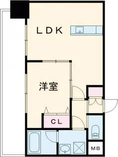 HANAYUKI箱崎駅前【5階】の間取り