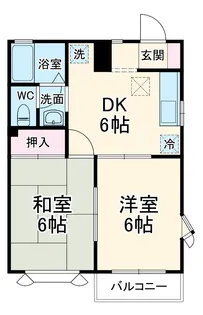 メゾングラッセ B【1階】の間取り