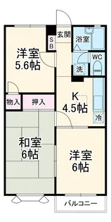 メゾンボヌール A【1階】の間取り