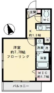 ラパン ド ルネB【1階】の間取り