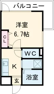 メゾンK【2階】の間取り