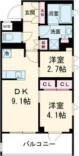 BRILLIA IST 洗足池の杜【2階】の間取り