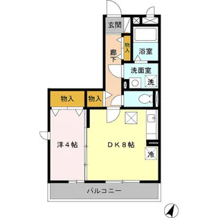 シャルマン【0201号室】の間取り