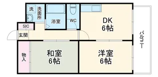 レクシア歌島【3階】の間取り