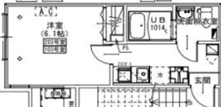 KEIAI RESIDENCE検見川【2階】の間取り