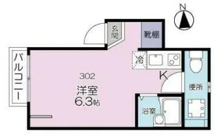 グランブルー杉並【302号室】の間取り
