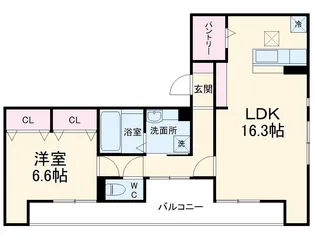 ウィスタリア・オクト【2階】の間取り