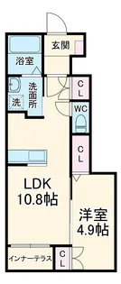 サンリット・ビラ 参番館【1階】の間取り