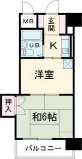 第16ユーセードムス南浦和【2階】の間取り