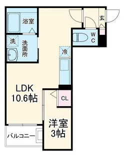 JACK IZUMIⅠ【3階】の間取り