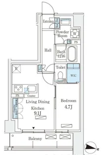 ロイヤルパークス赤羽サウス【202号室】の間取り