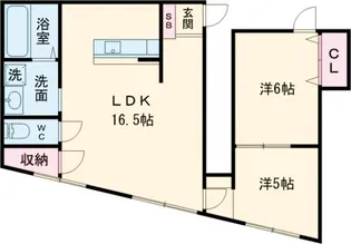 藤田コーポ【2階】の間取り