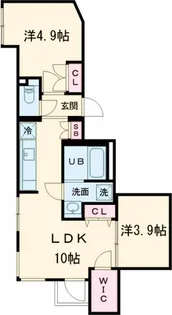 BRICK RESIDENCE 目黒本町【2階】の間取り