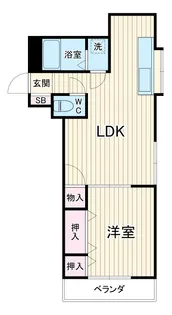 第6藤ハイツ【203号室】の間取り