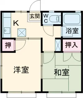 グリーンハイツ多摩平【01020号室】の間取り