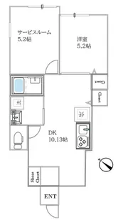 BESTRESIDENCE綾瀬【101号室】の間取り