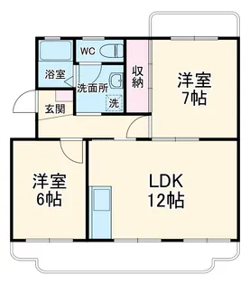 エステート梨野【2階】の間取り