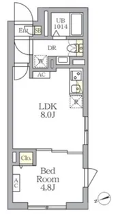 SOLASIA residence荻窪【105号室】の間取り
