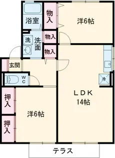 エストセジュール B【1階】の間取り