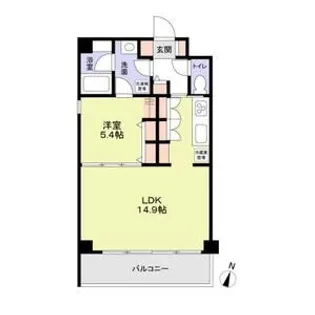 CREST Residence【404号室】の間取り