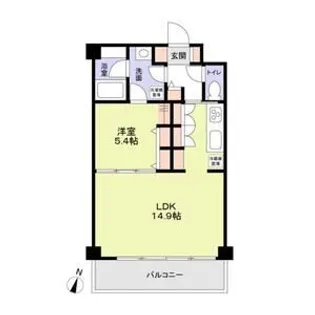 CREST Residence【502号室】の間取り