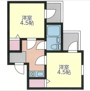 アスタック壱番館【1階】の間取り