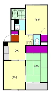 第十五松本ハイツ【3階】の間取り