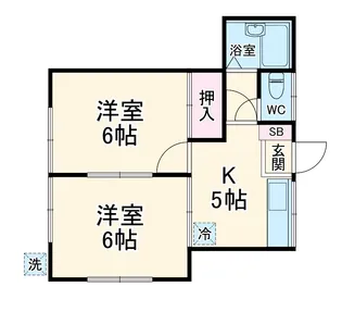フローラK【1階】の間取り