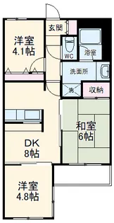 みずほ台KMマンション【203号室】の間取り