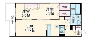 Belle Grace【2階】の間取り