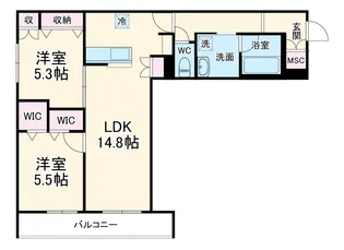 Belle Grace【2階】の間取り