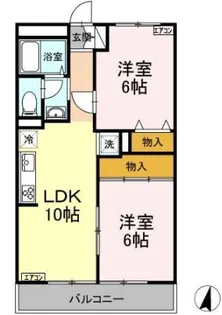メゾンエオニア【1階】の間取り