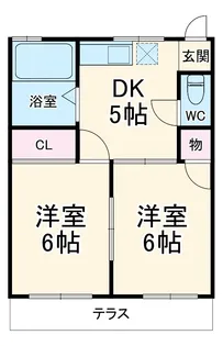 コーポエメラルド【102号室】の間取り