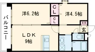 ラファセエスティーロ箱崎駅前【3階】の間取り