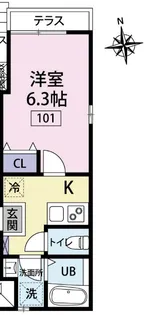 (仮称)グランシャレー小岩【101号室】の間取り