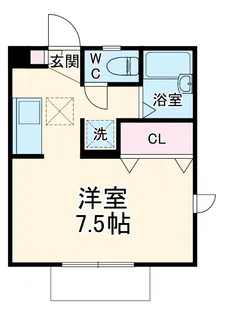 ヴォーグ東海大学前【201号室】の間取り