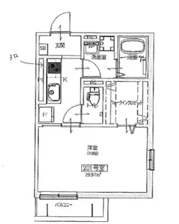 ダイワレジデンス川口【2階】の間取り