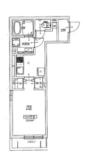 ダイワレジデンス川口【2階】の間取り