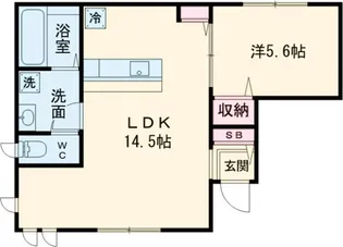 エルシオン狛江【1階】の間取り