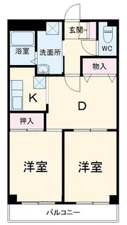総業水戸第二ハイム【2階】の間取り