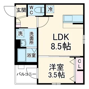robot home 高畑Ⅲ【1階】の間取り