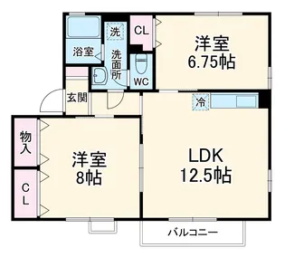 ウィルモアK・I【2階】の間取り