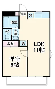 アーク稲毛【2階】の間取り