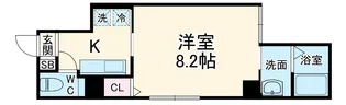 attrice東堀川【1階】の間取り