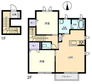 プロスペラーレⅠ【202号室】の間取り
