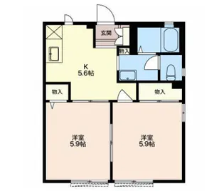 スバルハイツ【103号室】の間取り