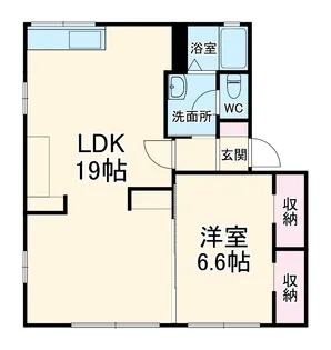 ディアスブリッツァB【1階】の間取り