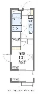 レオパレスOgikuboST3【2階】の間取り