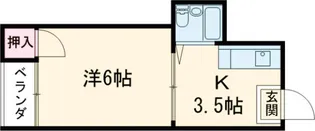 シモン堀川【4階】の間取り