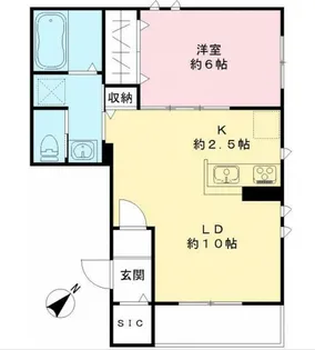 Domir Ebara【1階】の間取り